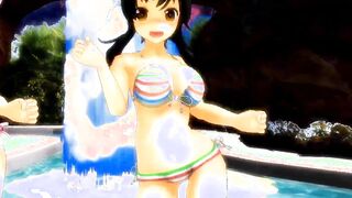 【MMD】Bikini Hibari & Bikini Asuka - Bikini Dance of the Tail【1080p】【R-18】