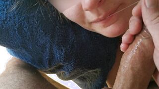 Swedish Hottie Squirting And Gagging On Penis