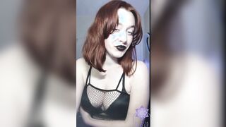 Bae gothic Dahlia Wolf smoking Beauty cunt and titted