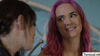 Busty shemale fucks her hot bestfriend