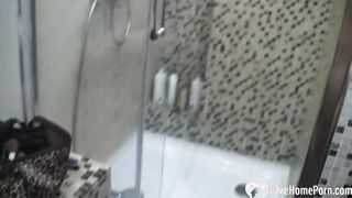 Dark Haired mistress gets shafted into the restroom