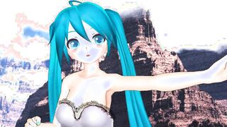 【MMD】No Life Queen [HC type Miku dress]【R-18】