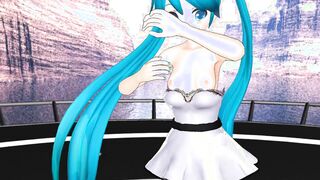 【MMD】No Life Queen [HC type Miku dress]【R-18】