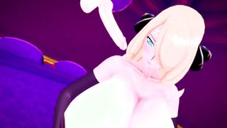 mmd r18 3d anime Pokemon Sirona Hex's Sex Clinic with Cynthia NSFW NTR