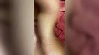Finger banged and squirting. Close up.