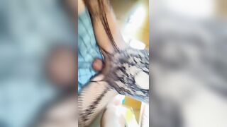 Ride dick until squirting orgasm