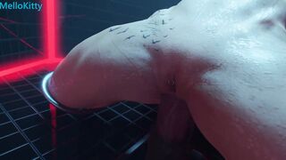 Lara Croft Turned On Pounded Bound up Sex Toy Sex Machine - Cunt Piercing