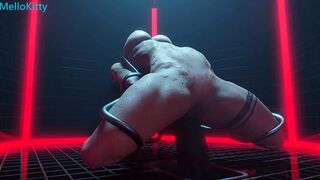 Lara Croft Turned On Pounded Bound up Sex Toy Sex Machine - Cunt Piercing