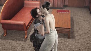 Jill Valentine meets Excella (Romantic lesbo clip)
