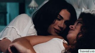 Teen stepdaughter fucked by TS stepmom