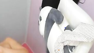 Hot Tranny Jerks Off Till She Cums