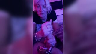 Locked dick toy head point of view