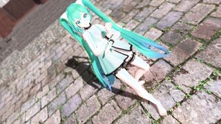 【MMD】Miku (Underwear Dress) - Pink Cat【R-18】