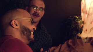 Siri tries double vag for the first time with 2 beefy bi guys