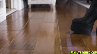 familystoned.com-Hazel Moore making her stepdad Donny Rock rough and hard