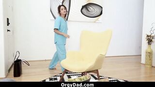 Crazy Daughter Fucks Her Daddy for Some Money