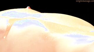 Vera Hot massaged for the first time