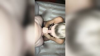 Stepson gets a amazingly hot sloppy blow job 