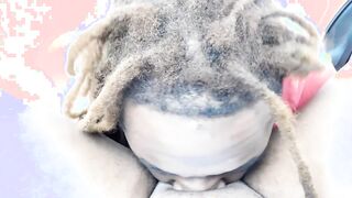 African baddie Blows, Gets Cunt Ate, & Fucks inside The Benz (Full Scene On Only Fans @Tunnookie)
