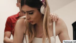 Horny stepdad analed busty TS stepteen