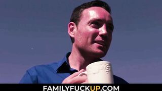 FamilyFuckUP.com - Playful Young chick Teases her Slept Stepdad, Adriana