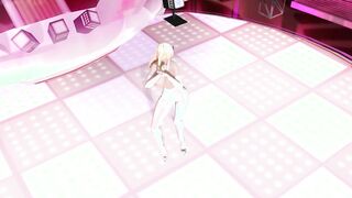 【MMD】Kirara - LipStick (Цhite tights)【R-18】