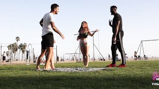 Sammmnextdoor and Melspirations - 2 slender yoga friends swap boyfriends after class