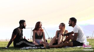 Sammmnextdoor and Melspirations - 2 slender yoga friends swap boyfriends after class
