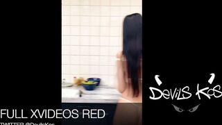 Sasha Rose house ex-wife! Making breakfast inside a babe outfit!
