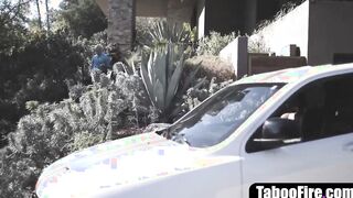 Ex-Wife catches hubby with his young GF - mature &