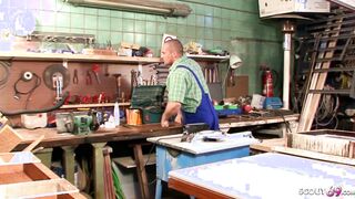 GERMAN CURVY INNOCENT 18 TALK DADS WORKER TO DEFLORATION SEX