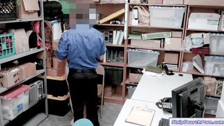 Shoplifter strips then blowjobs officer