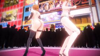 mmd r18 Sua Cara-Prinz Eugen and Hood 3d animated nsfw ntr