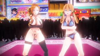 mmd r18 Sua Cara-Prinz Eugen and Hood 3d animated nsfw ntr