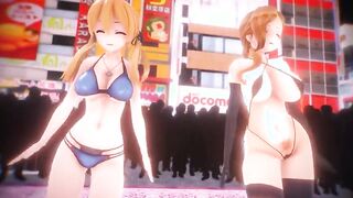 mmd r18 Sua Cara-Prinz Eugen and Hood 3d animated nsfw ntr