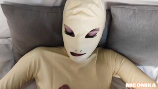 Doll Vika fucks into Rubber, FETISH _ NIGONIKA