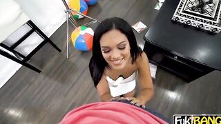 Alina Belle Gives PA Big Soak Deep Fellatio