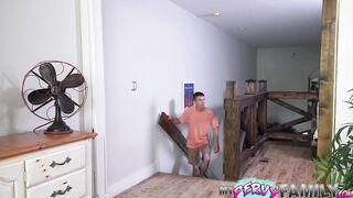 Big Boobed Stepmoms Rewards Panty-Sniffing Pervert - Abby Somers -