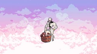 Cloud Meadow scenes with the main character (woman)