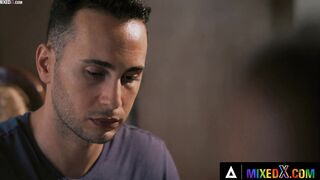 MIXEDX - Hot mom Christina Shine Takes double penetration Until She