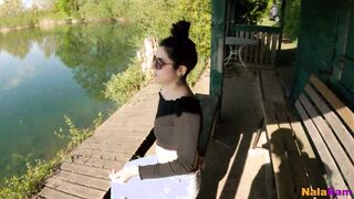 Got inside trouble outdoors at the pond