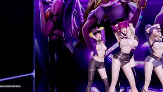[MMD] Stellar - Marionette Kpop Striptease Dance Ahri Akali Kaisa Evelynn Seraphine KDA Popstar