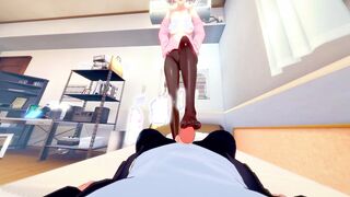 Rent-A-Mistress: Mami Nanami sex with voluptuous cunt with mouth (3D Cartoon)