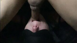 Cougar Submissive Sub Uses Her Dick Sleeve to Got Throat Pied inside this Hardcore sloppy Deep throat