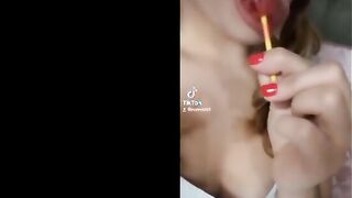 Chupetin + Tiktok = xxx me chupo todo el chuepetin bien mojadita.. Lollipop + Tiktok 1/2