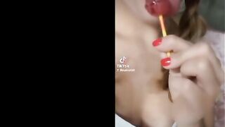 Chupetin + Tiktok = xxx me chupo todo el chuepetin bien mojadita.. Lollipop + Tiktok 1/2