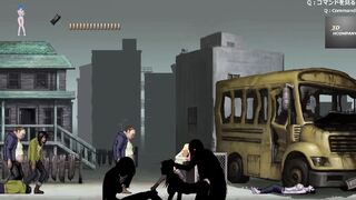 Blonde women have sex with zombies (parasite into city)