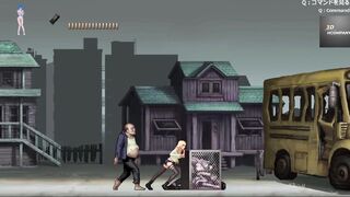 Blonde women have sex with zombies (parasite into city)