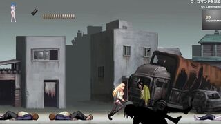 Blonde women have sex with zombies (parasite into city)