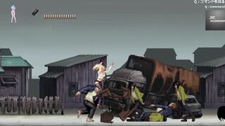 Blonde women have sex with zombies (parasite into city)